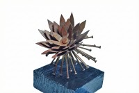 Hina Kashif, 6 x 6 x 6 Inch, Lotus, Metal, AC-HKA-002 Hina Kashif, 6 x 6 x 6 Inch, Lotus, Metal, AC-HKA-002